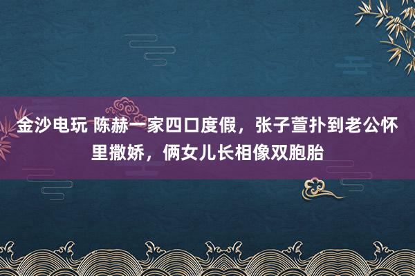 金沙電玩 陳赫一家四口度假，張子萱撲到老公懷里撒嬌，倆女兒長(zhǎng)相像雙胞胎