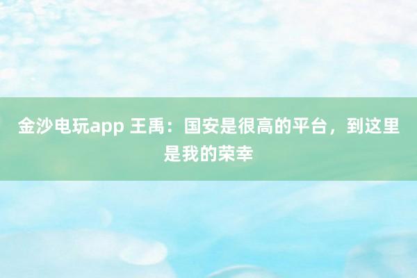 金沙電玩app 王禹：國安是很高的平臺(tái)，到這里是我的榮幸