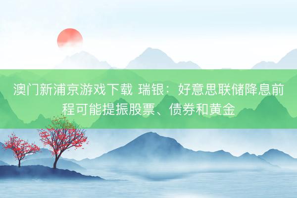 澳門新浦京游戲下載 瑞銀：好意思聯(lián)儲降息前程可能提振股票、債券和黃金